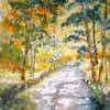 watercolor  14x18 
Paradise Hill Road, VT